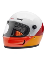 Kask integralny Biltwell Gringo SV biało-pomarańczowo-żółty