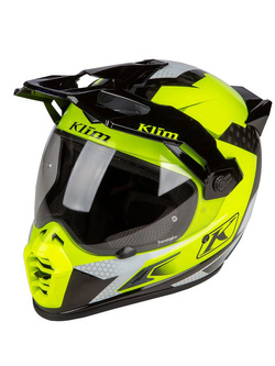 Kask integralny Klim Krios PRO Karbon czarno-fluo żółty