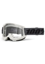 Gogle motocyklowe 100% Strata 2 z przezroczystą szybką szare