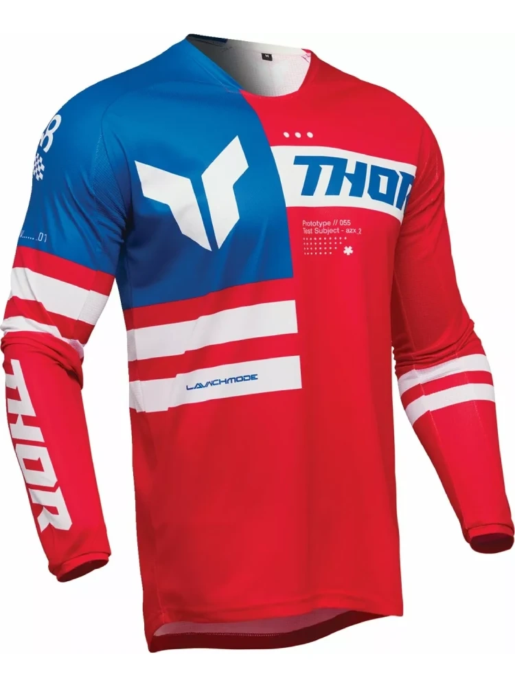 Bluza enduro Thor Launchmode Patriot czerwono-biało-niebieska