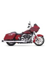 Tłumiki motocyklowe Rinehart Racing 4" do wybranych modeli Harleya Davidsona chromowane/czarne [95-16]