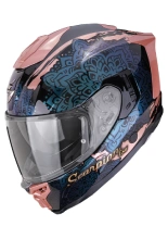 Kask integralny Scorpion EXO-1500 AIR Vortex czarno-różowo-niebieski