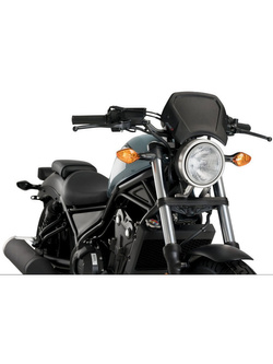 Owiewka PUIG Retroplate Honda CMX 500 Rebel (17-)/ SE (20-), Honda 300 Rebel (17-23) czarna