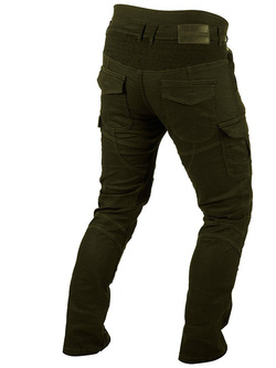 Jeansowe spodnie motocyklowe TRILOBITE Acid Scrambler Khaki 2.0