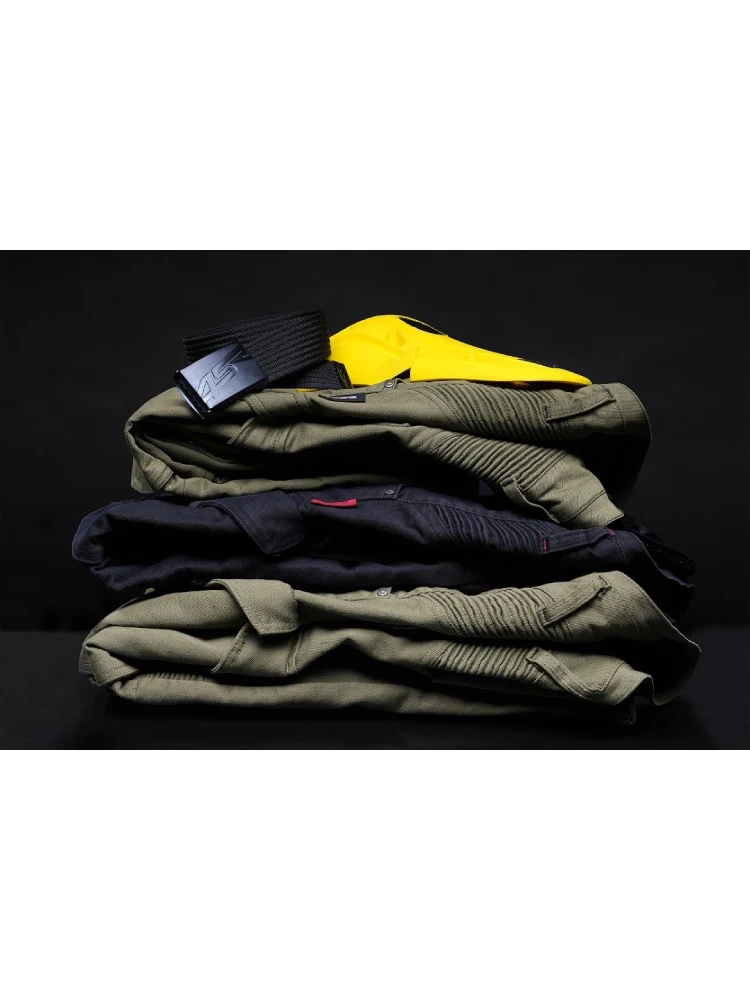 Jeansy motocyklowe 4SR Tourismo zielone