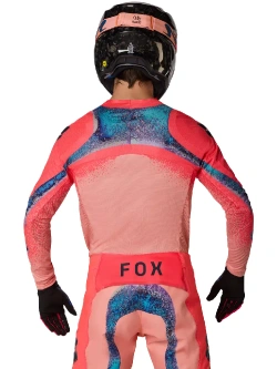 Bluza enduro Fox Flexair Vision Le Peach różowo-niebieska