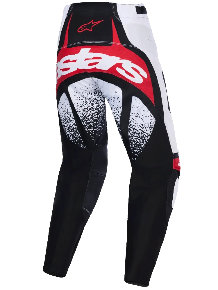 Spodnie cross Alpinestars MX Techstar Nomur biało-czarno-czerwone