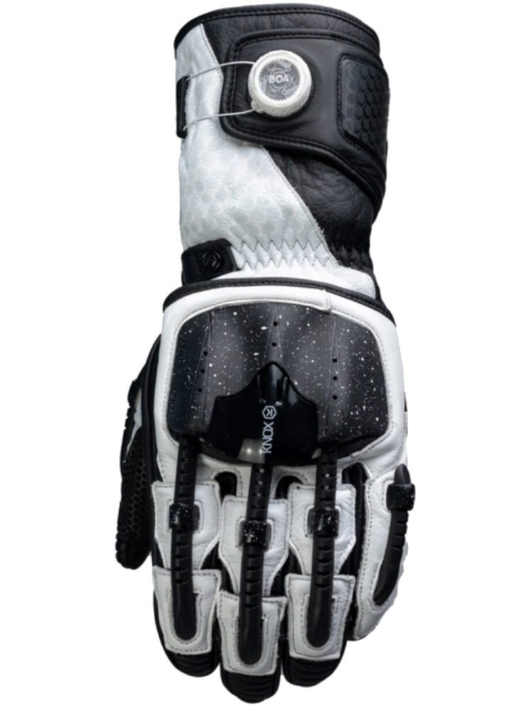 Rękawice motocyklowe Knox Handroid MK5 czarno-białe