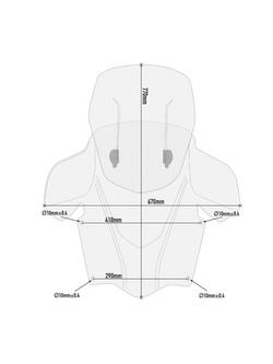 Szyba do skutera GIVI Airflow regulowana Suzuki Burgman 400 (17-) przezroczysta