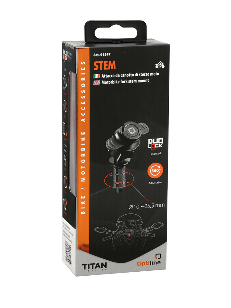 Mocowanie w sztycy motocykla Lampa Titan Opti Stem