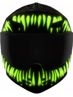 Kask integralny Icon Domain Grand Maw szaro-fluo
