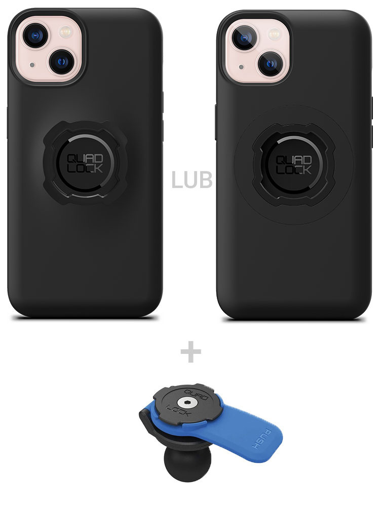 Zestaw: etui na telefon iPhone 13 + uchwyt kulowy Quad Lock