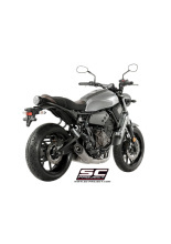 Pełny układ wydechowy 2-1, SC-Project S1 Titanium + Carbon - Yamaha XSR 700 [16-20]
