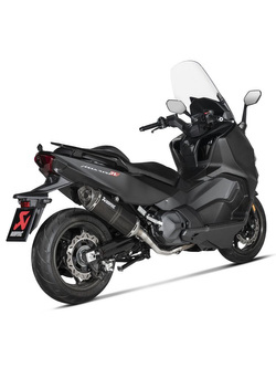 Pełny układ wydechowy Akrapovič Racing Line Sym Maksym TL (20) [czarna stal nierdzewna/ włókno węglowe]