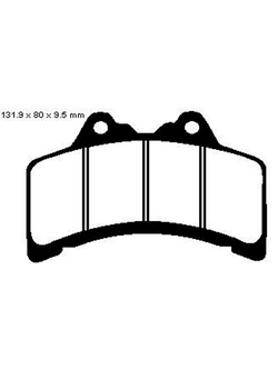 Klocki hamulcowe EBC FA191 131.9 x 80 x 9.5mm na przód