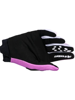 Rękawice cross damskie Alpinestars MX Stella Full Bore V2 czarno-biało-fioletowe