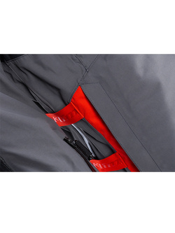 Kurtka motocyklowa tekstylna Klim Latitude szaro-czerwona