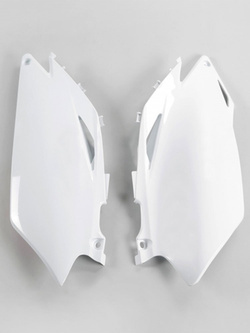 Osłony boczne tylne UFO do Hondy CRF 250R (10), CRF 450R (09-10) białe