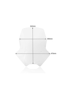 Szyba do skutera WRS Standard Honda Forza 750 (21-24) przezroczysta