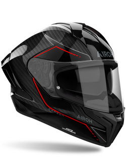 Kask integralny Airoh Matryx Carbon Stylish czarno-czerwony