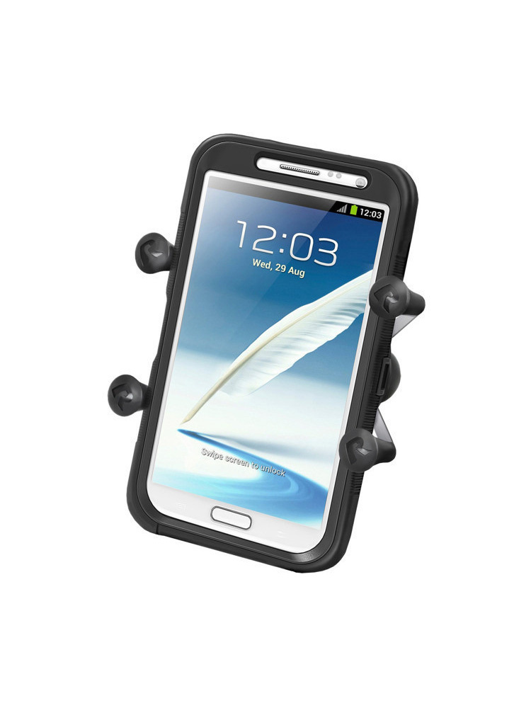 Uniwersalny uchwyt RAM X-Grip IV do dużych smartfonów montowany do ramy kierownicy