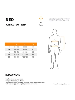 Kurtka motocyklowa tekstylna Ozone Neo czarno-żółta