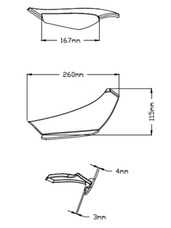 Boczne spoilery dociskowe Puig do Yamaha R1 (20-) czerwone