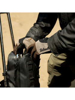 Rękawice cross Biltwell Moto brązowo-czarne