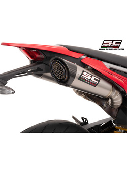 Tłumik motocyklowy podwójny SC-Project S1 Ducati Hypermotard 698 Mono/RVE (24-) tytan