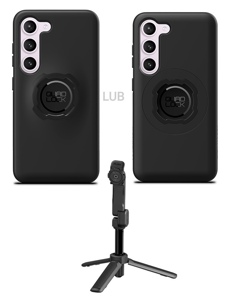 Zestaw: etui na telefon Samsung Galaxy S23 oraz statyw/ selfie stick Quad Lock