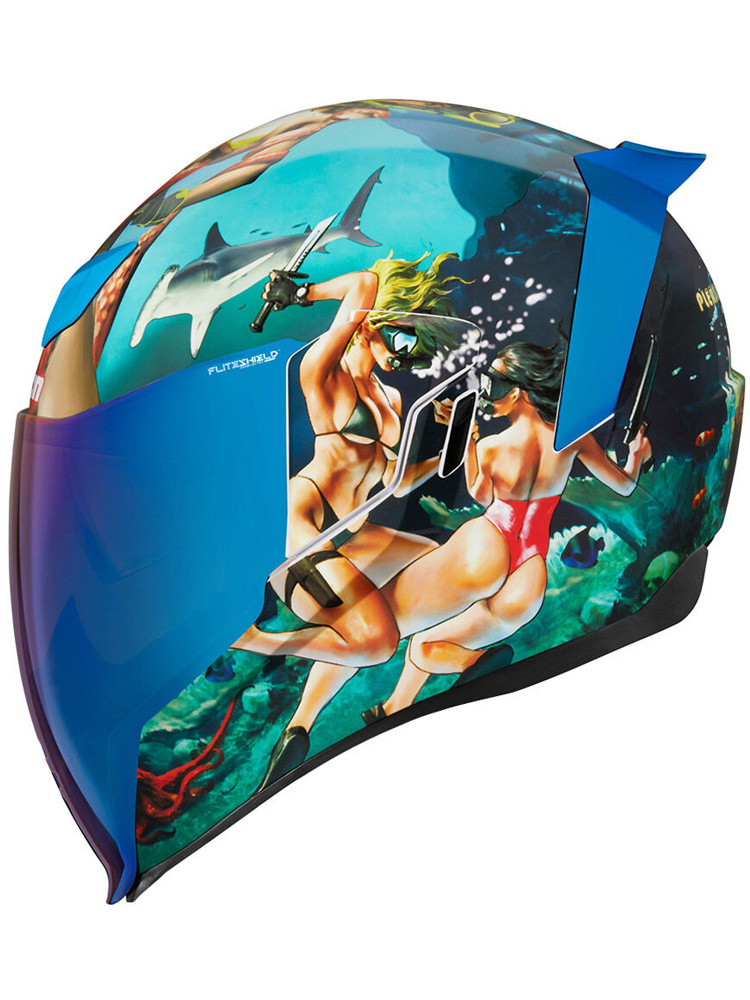 Kask integralny Icon Airflite Pleasuredome 4 niebieski