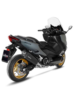 Pełny układ wydechowy LeoVince LV-12 Black Edition [Slip-On, Stainless Steel] do Yamaha T-Max 560/Tech Max [20-24]
