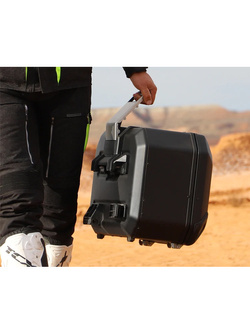 Kufer aluminiowy boczny lewy Terra Shad (pojemność: 47 litrów) czarny