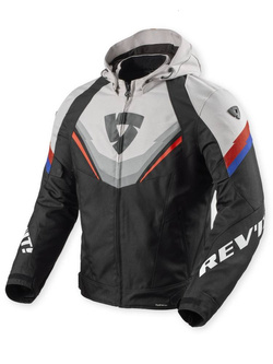 Kurtka motocyklowa tekstylna REV’IT! Quantum 3 H2O czarno-jasnoszara