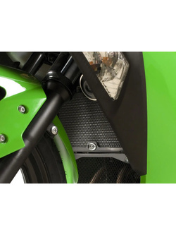Osłona chłodnicy R&G Racing Kawasaki NInja 250 (08-17)/ 300 (12-20)/ Z 250 (13-18) zielona