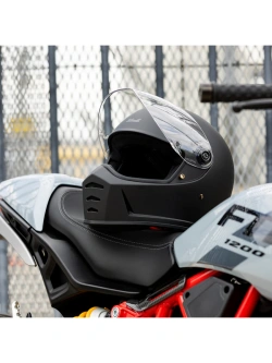 Kask integralny Biltwell Lane Splitter Flat czarny matowy