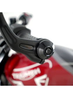 Koncówki kierownicy motocyklowej R&G Racing Triumph Speed 400/Royal Enfield Meteor 350 (24-) czarne