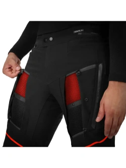 Spodnie motocyklowe tekstylne Shima Hero 3.0 szaro-czerwone
