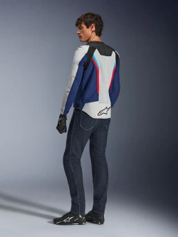 Kurtka motocyklowa tekstylna Alpinestars AST V3 Air czarno-niebiesko-srebrna