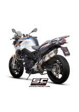 Tłumik SC-Project Oval, Titanium + Carbon (SLIP ON) - BMW F 800 R [09-16]