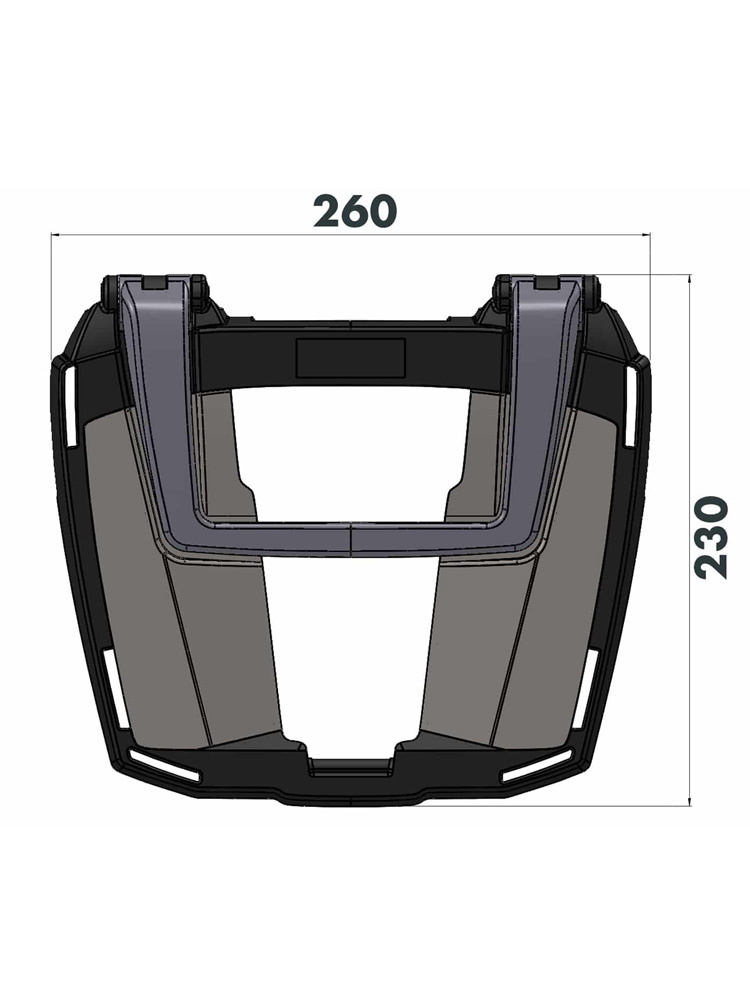 Stelaż centralny EasyRack Hepco&Becker Piaggio MP3 350 (18-21) do łączenia z oryginalnym bagażnikiem tylnym