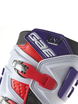 Buty enduro dziecięce Gaerne GX-J czarno-niebieskie-fluo