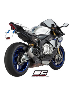 Tłumik S1 dla oryginalnego katalizatora Slip-on SC-Project do Yamaha YZF R1 / R1M [15-17]