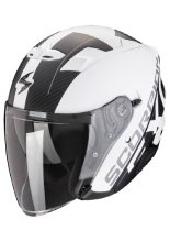 Kask otwarty Scorpion Exo-230 QR biało-czarny matowy