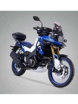 Zestaw: kufer centralny plastikowy Urban ABS + stelaż Adventure-Rack SW-MOTECH Suzuki V-Strom 650/XT (16-) V-Strom 1000/XT (14-19), V-Strom 1050/XT (19-), V-Strom 1050 DE (23-) [poj.: 16-29l]
