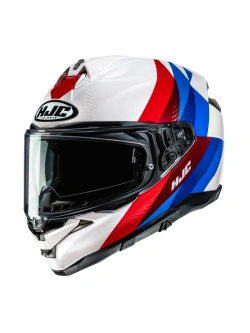 Kask integralny HJC F72 Racero biało-niebiesko-czerwony