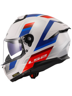 Kask integralny LS2 FF808 Stream II Vintage biało-niebiesko-czerwony