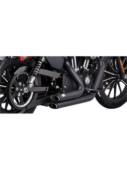 Pełny układ wydechowy Vance & Hines Shortshots Staggered do wybranych modeli Harleya Davidsona Czarny Mat