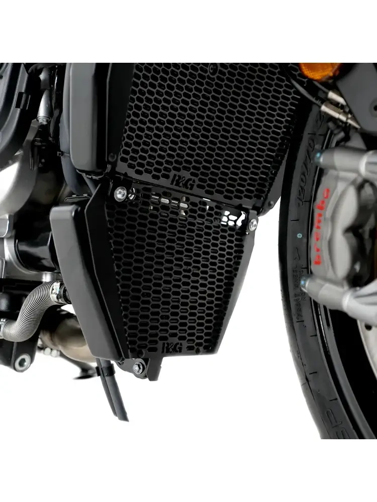 Osłona chłodnicy oleju R&G Racing Pro Aprilia Tuono V4 1100/ Factory (25-) czarna