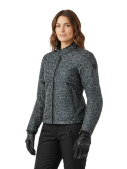 Kurtka motocyklowa damska tekstylna REV’IT! Shade H2O szara panterka